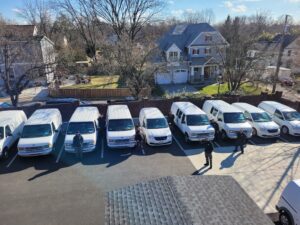 Fleet vans and technicians