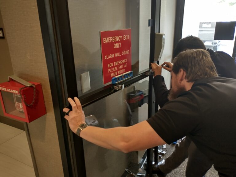 We can repair and replace exit devices.